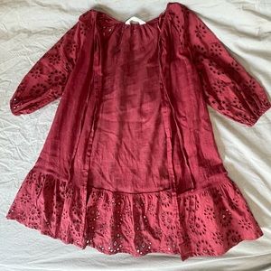 Primark burgundy bikini cover up